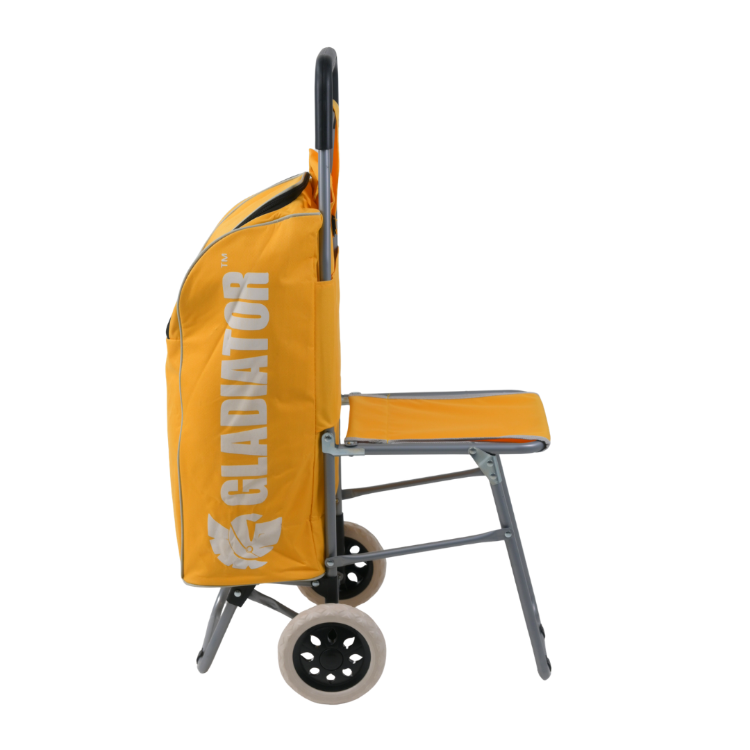 Insulated Trolley Bag w/ Foldable Chair